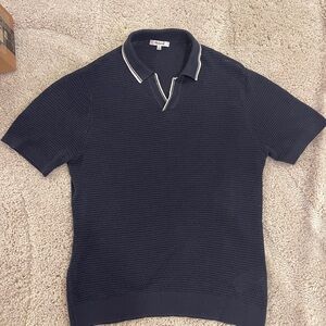 Madewell Navy Knitted Polo